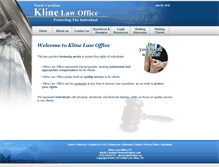 Tablet Screenshot of klinelaw.org